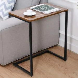 Modern C Shape Table for Living Room | Laptop Table Fixed Side Table And Study Table With Multi-Functional Uses For Home And Office