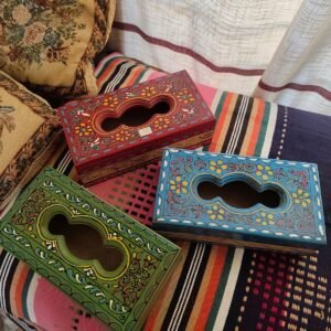 wooden tissue box